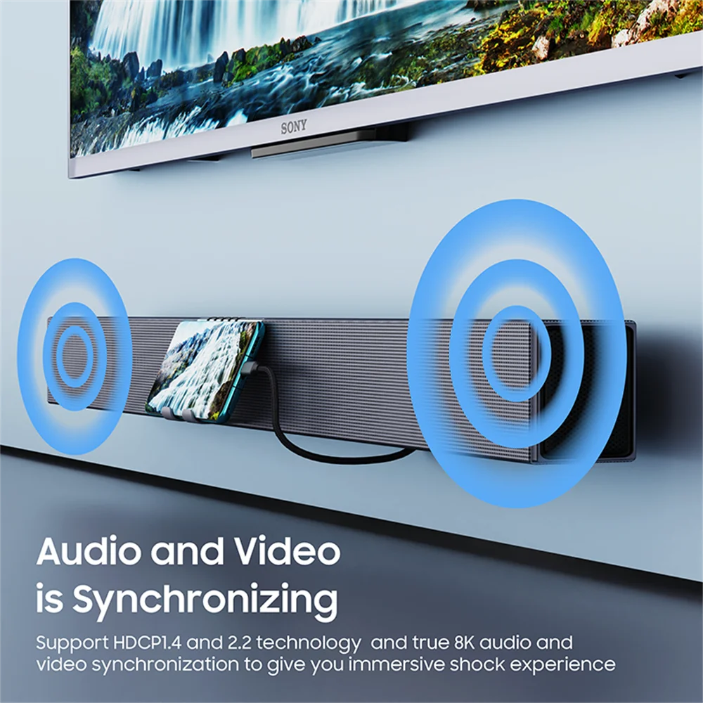 Vothoon USB C to DisplayPort 1.4 Cable 8K@60Hz 4K@120Hz Aluminum USB Type C to DP Cable for Home Office Laptops