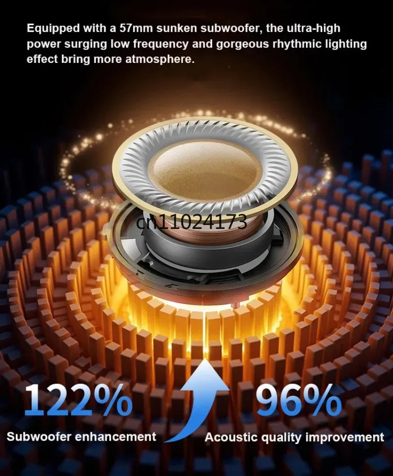 Home Theater Sound System Sound Box V6Pro Jellyfish Wireless Bluetooth Speaker Subwoofer RGB Lamp TWS TF Card AUX Creative Audio