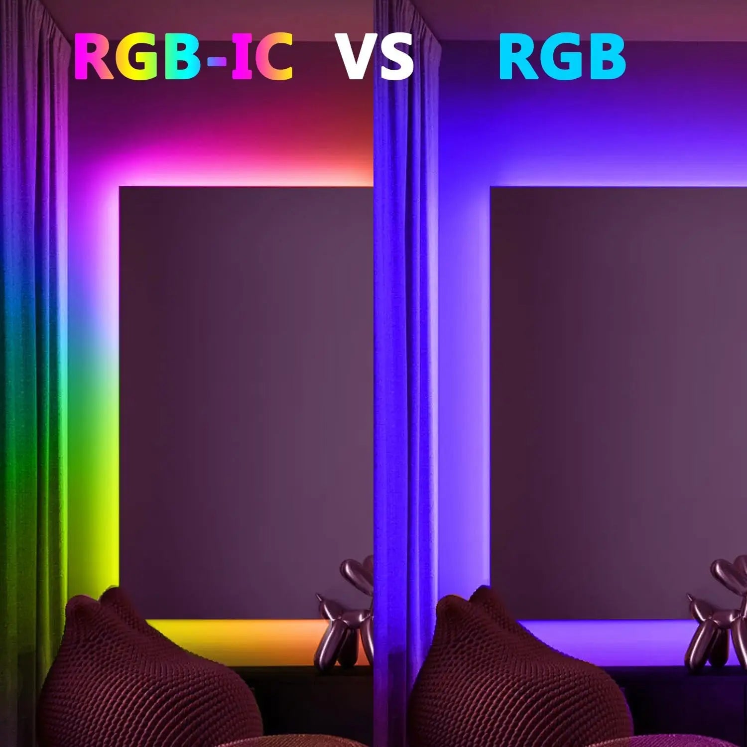 Tuya Smart WIFI RGBIC LED Strip Light Tape Addressable WS2811 IC Flexible RGB Neon LED Light USB APP Control for Alexa Google