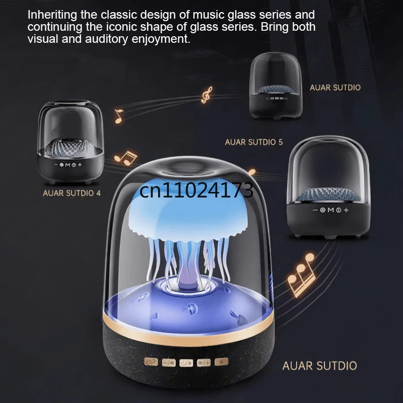 Home Theater Sound System Sound Box V6Pro Jellyfish Wireless Bluetooth Speaker Subwoofer RGB Lamp TWS TF Card AUX Creative Audio