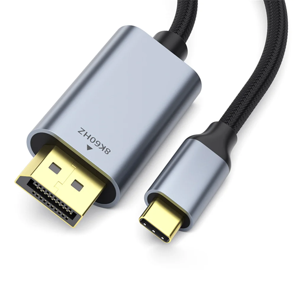 Vothoon USB C to DisplayPort 1.4 Cable 8K@60Hz 4K@120Hz Aluminum USB Type C to DP Cable for Home Office Laptops